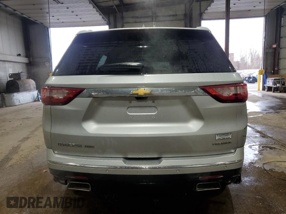 2019 Chevrolet Traverse Premier z VIN 1GNEVKKW2KJ285454, wystawiony jako Copart lot #52759525 z przebiegiem 112 222 mil mil oraz Szkoda całkowita • Salvage title. Historia ofert i sprzedaży dostępna na DreamBid. Obrazek 6.