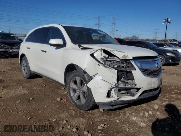 2016 Acura MDX with VIN 5FRYD4H27GB014637, listed as a Copart auction lot 88824295 with 82,713 mi miles and Salvage Title. Bid and sale history available at DreamBid. Image 4.