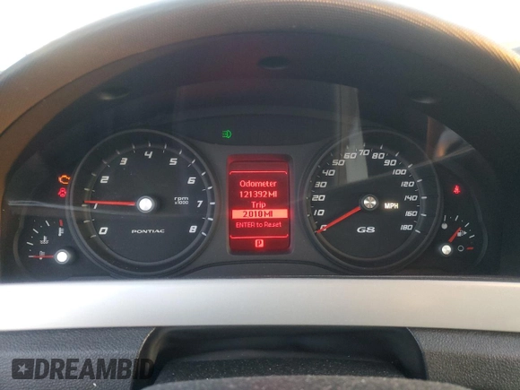 2009 Pontiac G8 with VIN 6G2ER57719L217197, listed as a Copart auction lot 81495724 with 121,392 mi miles and Salvage Title. Bid and sale history available at carsss.com. Image 9.