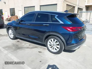 2019 Infiniti QX50 Essential with VIN 3PCAJ5M3XKF117723, listed as a IAAI auction lot 41549979 with 36,044 mi miles and . Bid and sale history available at DreamBid. Image 3.