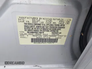 2012 Nissan Sentra S with VIN 3N1AB6AP6CL740479, listed as a IAAI auction lot 41947926 with Not Provided miles and . Bid and sale history available at DreamBid. Image 9.