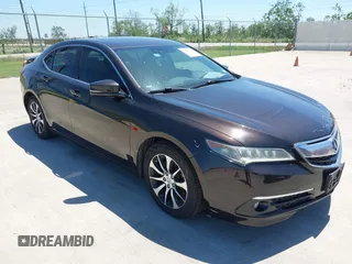 2015 Acura TLX Tech with VIN 19UUB1F54FA027274, listed as a IAAI auction lot 41977673 with 169,691 mi miles. Bid and sale history available at carsss.com. Image 1.
