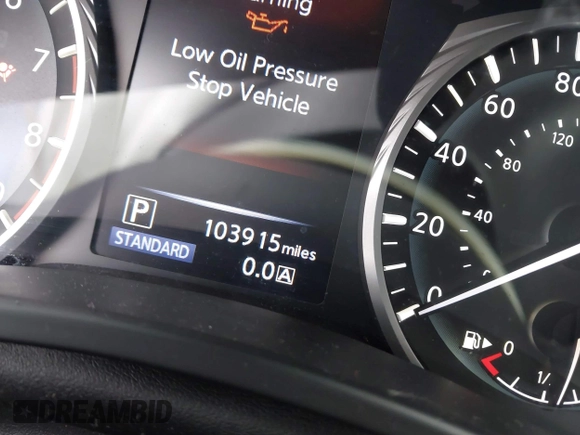 2018 Infiniti Q50 3.0t LUXE with VIN JN1EV7AP1JM351153, listed as a IAAI auction lot 41589119 with 103,915 mi miles. Bid and sale history available at carsss.com. Image 15.
