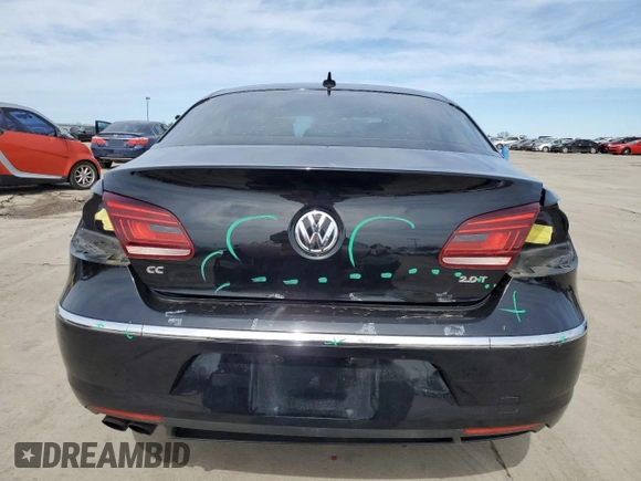 2014 Volkswagen CC Sport with VIN WVWBN7AN7EE521448, listed as a Copart auction lot 46329685 with 169,955 mi miles and Salvage Title. Bid and sale history available at carsss.com. Image 6.
