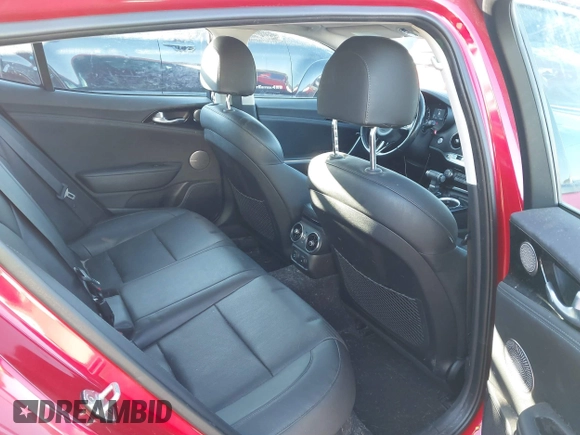 2019 Kia Stinger with VIN KNAE15LA2K6046124, listed as a IAAI auction lot 41348793 with 58,162 mi miles. Bid and sale history available at carsss.com. Image 8.