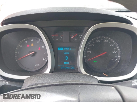 2013 Chevrolet Equinox LS z VIN 2GNFLCEK9D6174845, wystawiony jako IAAI lot #42335374 z przebiegiem 214 739 mil mil oraz . Historia ofert i sprzedaży dostępna na DreamBid. Obrazek 7.