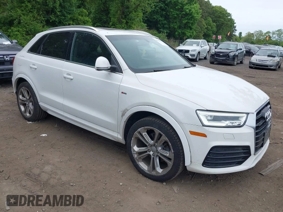 2016 Audi Q3 Prestige with VIN WA1GFCFS8GR009259, listed as a IAAI auction lot 42321175 with 34,053 mi miles and . Bid and sale history available at DreamBid. Image 1.