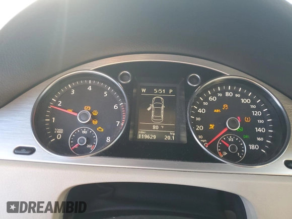 2010 Volkswagen CC with VIN WVWHN9AN6AE532487, listed as a Copart auction lot 74472224 with 119,629 mi miles and Salvage Title. Bid and sale history available at DreamBid. Image 9.