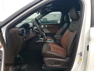2023 Ford Explorer King Ranch with VIN 1FM5K7LC1PGB48735, listed as a Copart auction lot 50936445 with 8,265 mi miles and Salvage Title. Bid and sale history available at carsss.com. Image 7.