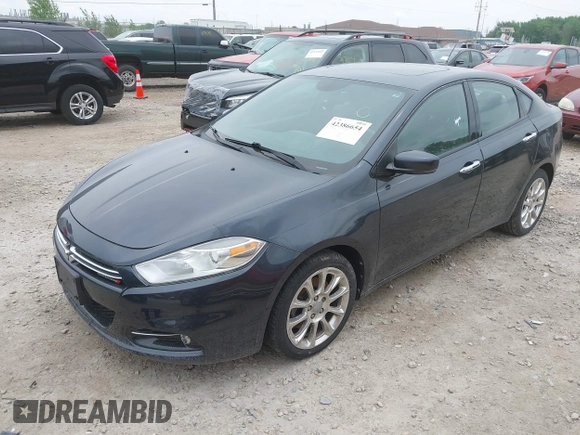 2013 Dodge Dart Limited with VIN 1C3CDFCH2DD155500, listed as a IAAI auction lot 42386654 with 77,461 mi miles and . Bid and sale history available at DreamBid. Image 2.