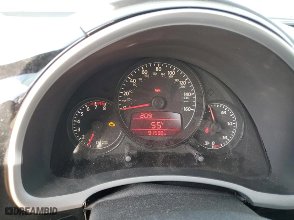 2012 Volkswagen Beetle 2.5L w/Sun/Sound/Nav PZEV with VIN 3VWHP7ATXCM647942, listed as a Copart auction lot 89161045 with 91,532 mi miles and Salvage Title. Bid and sale history available at carsss.com. Image 9.