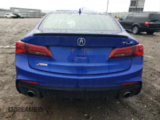 2020 Acura TLX w/A-Spec Pkg with VIN 19UUB1F63LA009028, listed as a Copart auction lot 43976475 with 51,929 mi miles and Salvage Title. Bid and sale history available at carsss.com. Image 6.