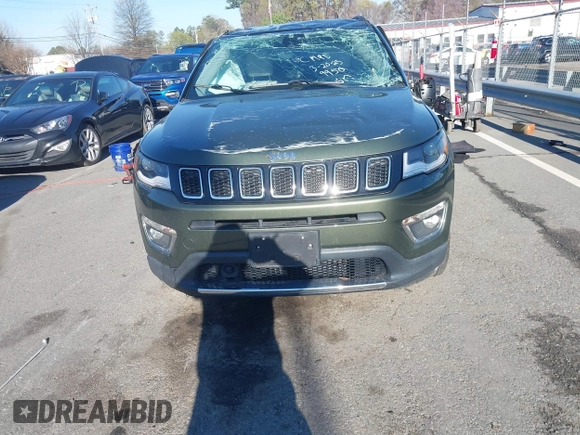 2021 Jeep Compass Limited with VIN 3C4NJDCB7MT599950, listed as a IAAI auction lot 41879491 with 67,282 mi miles and . Bid and sale history available at carsss.com. Image 12.