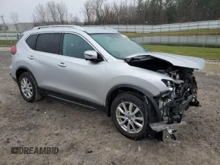 2017 Nissan Rogue SV with VIN KNMAT2MV3HP578478, listed as a Copart auction lot 52212015 with 81,886 mi miles and Salvage Title. Bid and sale history available at carsss.com. Image 4.
