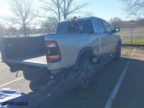 2019 Ram 1500 Rebel with VIN 1C6SRFET2KN671753, listed as a IAAI auction lot 41889166 with 72,883 mi miles. Bid and sale history available at carsss.com. Image 4.