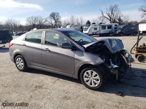 2015 Hyundai Accent SE with VIN KMHCT4AE1FU805640, listed as a Copart auction lot 47562765 with 101,101 mi miles and Salvage Title. Bid and sale history available at carsss.com. Image 4.