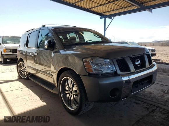 2006 Nissan Armada LE z VIN 5N1AA08A16N735303, wystawiony jako Copart lot #48530375 z przebiegiem 205 052 mil mil oraz Szkoda całkowita • Salvage title. Historia ofert i sprzedaży dostępna na DreamBid. Obrazek 4.