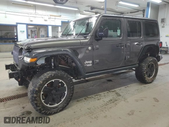 2018 Jeep Wrangler Unlimited Sport с VIN 1C4HJXDG9JW182571, выставлен на аукционе Copart как лот 54268915 с пробегом 83 230 миль миль и Чистый • Clean title. История ставок и продаж доступна на DreamBid. Изображение 1.