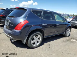 2004 Nissan Murano SL with VIN JN8AZ08W34W320018, listed as a Copart auction lot 67691304 with 162,642 mi miles and Salvage Title. Bid and sale history available at carsss.com. Image 3.