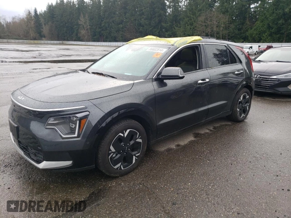 2023 Kia Niro Wave with VIN KNDCT3L12P5068288, listed as a Copart auction lot 86602814 with 5,346 mi miles and Salvage Title. Bid and sale history available at DreamBid. Image 1.
