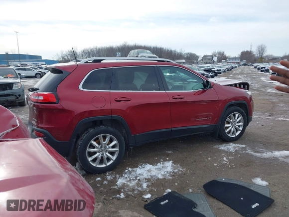 2017 Jeep Cherokee Limited with VIN 1C4PJMDS3HW545973, listed as a IAAI auction lot 41736177 with 131,299 mi miles. Bid and sale history available at carsss.com. Image 4.