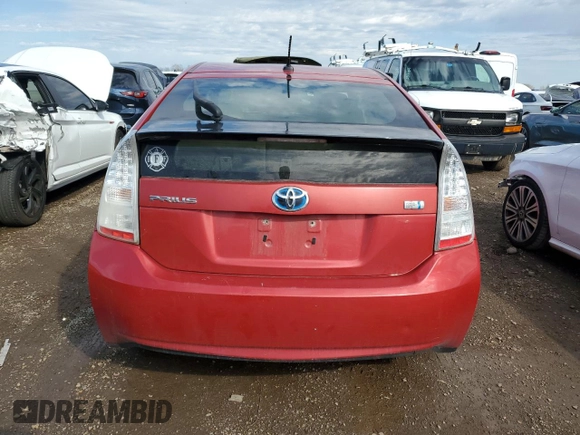 2010 Toyota Prius II with VIN JTDKN3DU7A0025780, listed as a Copart auction lot 54323255 with 332,314 mi miles and Clean Title. Bid and sale history available at carsss.com. Image 6.