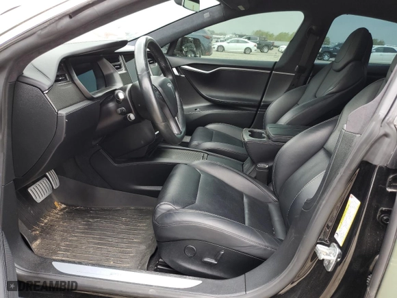 2019 Tesla Model S 100D with VIN 5YJSA1E41KF306376, listed as a Copart auction lot 46453614 with 0 miles and Salvage Title. Bid and sale history available at carsss.com. Image 7.