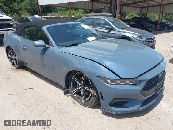 2024 Ford Mustang EcoBoost z VIN 1FAGP8UHXR5131595, wystawiony jako IAAI lot #42674491 z przebiegiem 34 264 mil mil oraz . Historia ofert i sprzedaży dostępna na DreamBid. Obrazek 1.