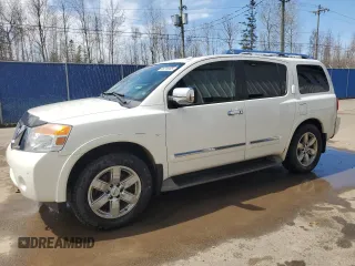 2012 Nissan Armada Platinum z VIN 5N1AA0NE9CN619429, wystawiony jako Copart lot #55216965 z przebiegiem 186 885 mil mil oraz Tytuł czysty. Historia ofert i sprzedaży dostępna na DreamBid. Obrazek 1.