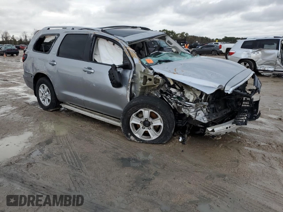 2018 Toyota Sequoia SR5 with VIN 5TDBY5G13JS159526, listed as a Copart auction lot 42438175 with 134,718 mi miles and Salvage Title. Bid and sale history available at carsss.com. Image 4.