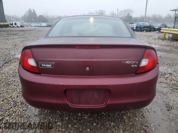 2002 Dodge Neon SE with VIN 1B3AS46C52D558916, listed as a Copart auction lot 86253164 with 103,592 mi miles and Non Repairable. Bid and sale history available at carsss.com. Image 6.