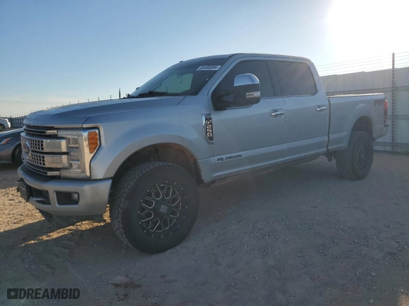 2017 Ford Super Duty F-250 SRW Lariat with VIN 1FT7W2BT2HEE63563, listed as a Copart auction lot 83480094 with 96,905 mi miles and Clean Title. Bid and sale history available at carsss.com. Image 1.