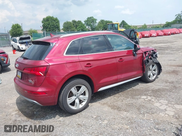 2018 Audi Q5 Premium Plus with VIN WA1BNAFY1J2036129, listed as a IAAI auction lot 42637234 with 75,016 mi miles and . Bid and sale history available at DreamBid. Image 4.