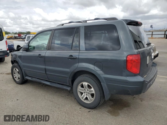 2003 Honda Pilot EX z VIN 2HKYF18563H543125, wystawiony jako Copart lot #56541455 z przebiegiem 241 804 mil mil oraz Szkoda całkowita • Salvage title. Historia ofert i sprzedaży dostępna na DreamBid. Obrazek 2.