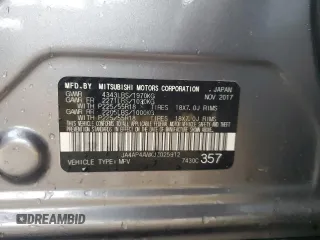 2018 Mitsubishi Outlander SEL z VIN JA4AP4AWXJZ025912, wystawiony jako Copart lot #54048775 z przebiegiem 161 120 mil mil oraz Szkoda całkowita • Salvage title. Historia ofert i sprzedaży dostępna na DreamBid. Obrazek 12.