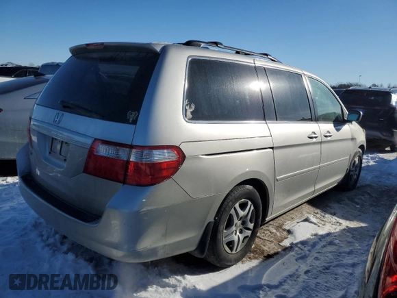 2006 Honda Odyssey EX with VIN 5FNRL38456B460157, listed as a Copart auction lot 45681505 with 127,055 mi miles and Salvage Title. Bid and sale history available at carsss.com. Image 3.