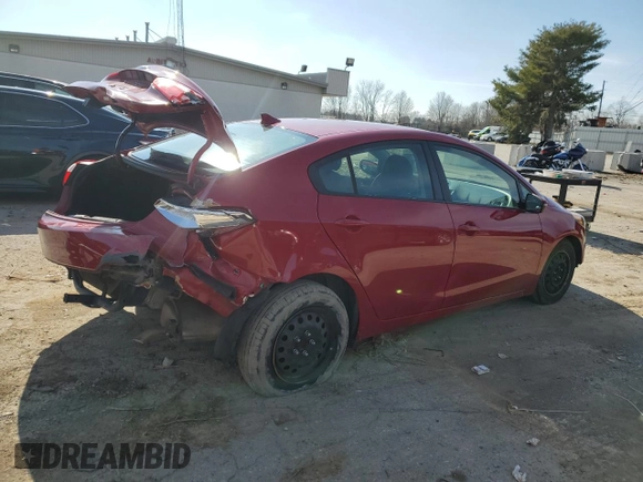 2015 Kia Forte LX with VIN KNAFX4A65F5425609, listed as a Copart auction lot 44582415 with 91,939 mi miles and Salvage Title. Bid and sale history available at carsss.com. Image 3.