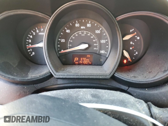 2015 Kia Rio LX with VIN KNADM5A36F6457636, listed as a Copart auction lot 45952515 with 141,007 mi miles and Salvage Title. Bid and sale history available at carsss.com. Image 9.