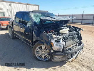 2024 Ford F-150 with VIN 1FTFW7LD9RFB84896, listed as a IAAI auction lot 42256542 with 21,212 mi miles and . Bid and sale history available at DreamBid. Image 1.