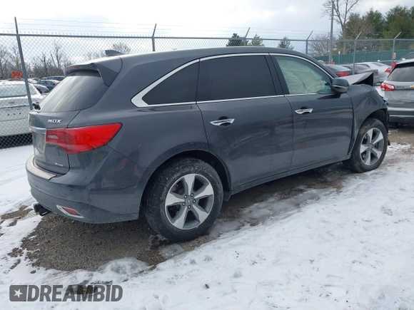 2016 Acura MDX with VIN 5FRYD4H26GB044762, listed as a IAAI auction lot 41400131 with 122,213 mi miles. Bid and sale history available at carsss.com. Image 4.