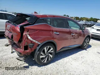 2017 Nissan Murano Platinum with VIN 5N1AZ2MG0HN124034, listed as a Copart auction lot 48555315 with 105,538 mi miles and Non Repairable. Bid and sale history available at DreamBid. Image 3.