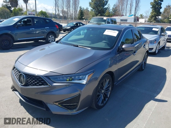 2019 Acura ILX w/Premium/A-Spec Pkg with VIN 19UDE2F8XKA005491, listed as a IAAI auction lot 41949481 with 44,282 mi miles. Bid and sale history available at carsss.com. Image 6.