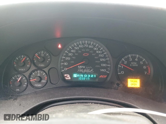 2002 Chevrolet Monte Carlo SS z VIN 2G1WX15K129204748, wystawiony jako Copart lot #49272365 z przebiegiem 103 217 mil mil oraz Szkody całkowita. Historia ofert i sprzedaży dostępna na DreamBid. Obrazek 9.