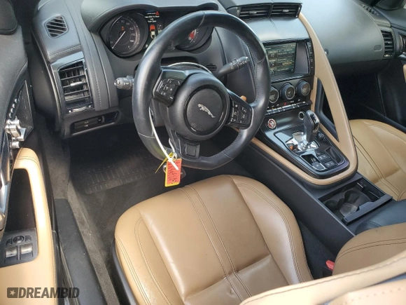 2015 Jaguar F-TYPE V6 S with VIN SAJWA6BC8F8K14232, listed as a Copart auction lot 52174245 with 64,852 mi miles and Salvage Title. Bid and sale history available at carsss.com. Image 8.