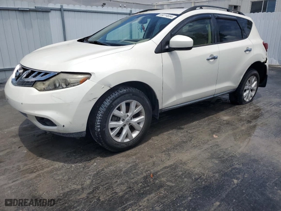 2014 Nissan Murano SV with VIN JN8AZ1MUXEW405756, listed as a Copart auction lot 65814694 with 155,073 mi miles and Clean Title. Bid and sale history available at carsss.com. Image 1.