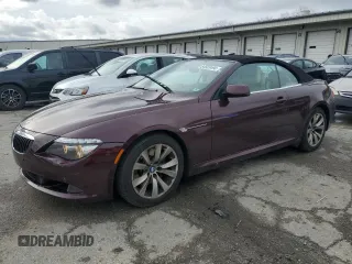 2008 BMW 6 Series 650i with VIN WBAEB535X8CX60139, listed as a Copart auction lot 84923494 with 97,262 mi miles and Salvage Title. Bid and sale history available at carsss.com. Image 1.