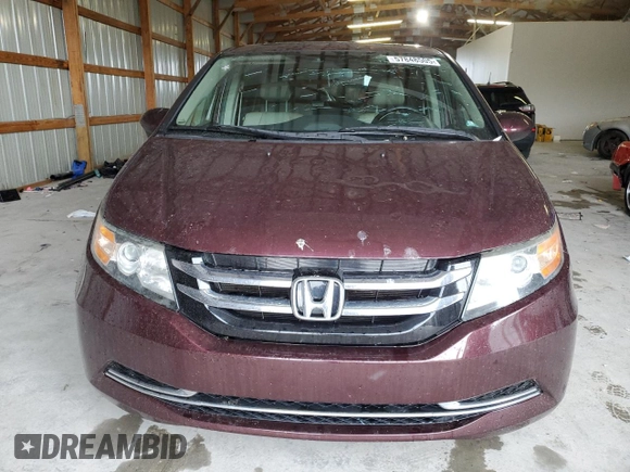 2014 Honda Odyssey EX-L with VIN 5FNRL5H64EB030633, listed as a Copart auction lot 57848505 with 160,496 mi miles and Salvage title. Bid and sale history available at DreamBid. Image 5.