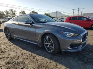 2018 Infiniti Q60 Luxe with VIN JN1EV7EL8JM390331, listed as a Copart auction lot 57862095 with 54,676 mi miles and Salvage title. Bid and sale history available at DreamBid. Image 4.