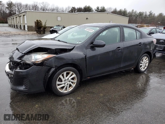 2012 Mazda 3 i Touring with VIN JM1BL1V8XC1612659, listed as a Copart auction lot 50240415 with 142,996 mi miles and Salvage Title. Bid and sale history available at DreamBid. Image 1.