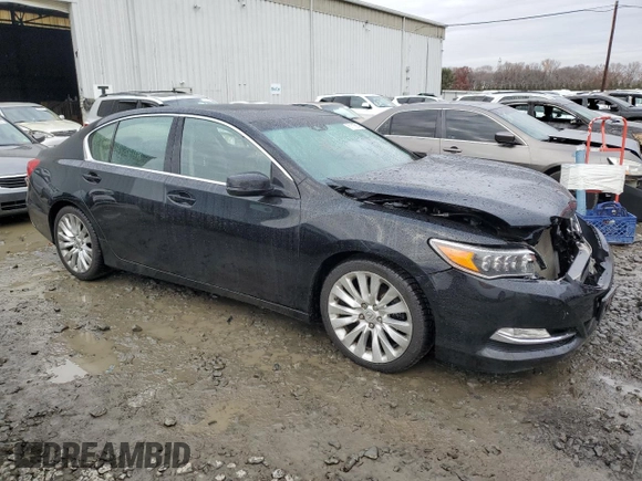 2015 Acura RLX Tech Pkg with VIN JH4KC1F50FC000420, listed as a Copart auction lot 81110914 with 91,359 mi miles and Salvage Title. Bid and sale history available at carsss.com. Image 4.